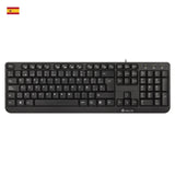 EAN 8435430618143 - NGS FunkyV3, QWERTY, ES teclado Hogar USB Negro imagen 1