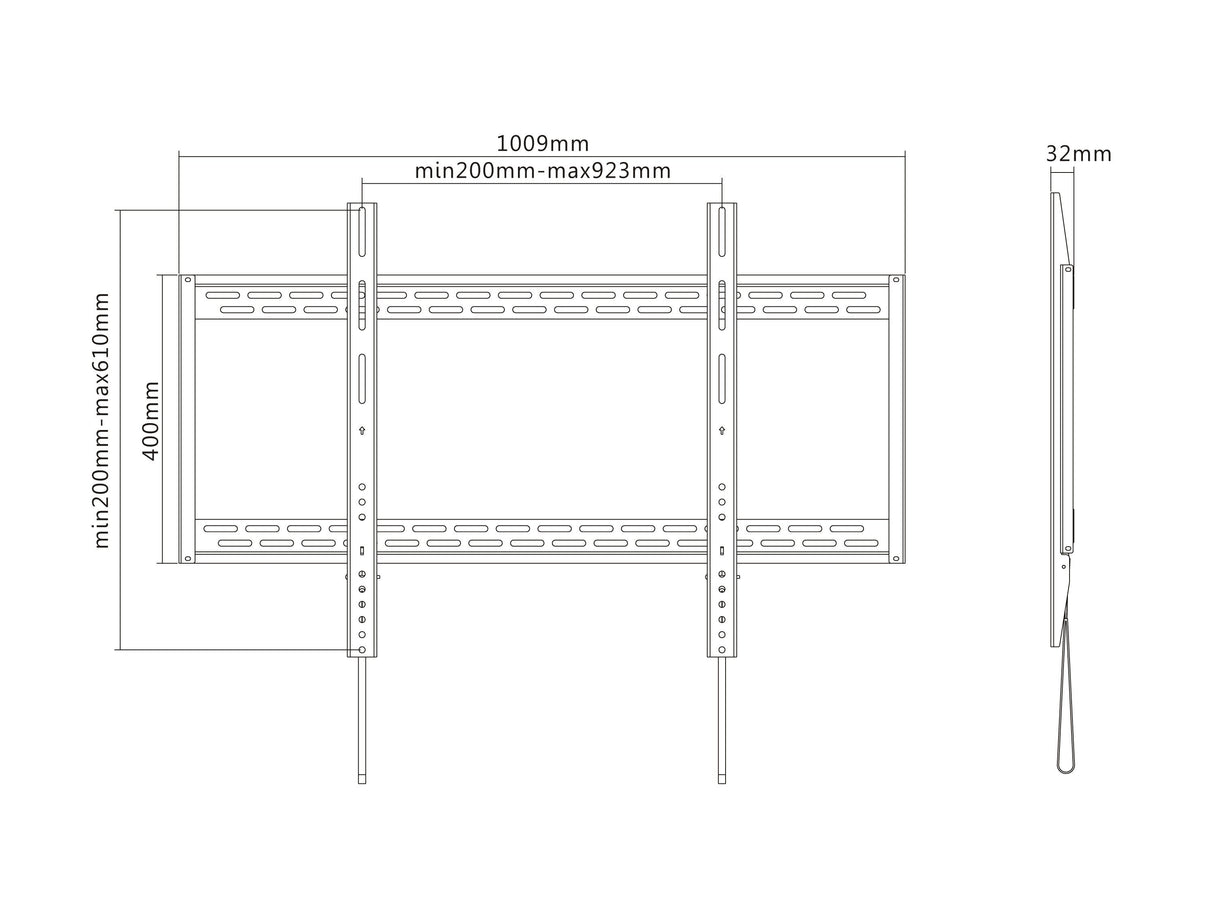 Equip Soporte Tv Curva 60"- 100" Vesa 900x600 Max 100kg
