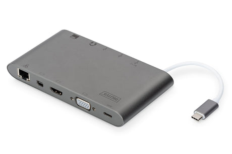 EAN 4016032456650 - Digitus DA-70875 base para portátil y replicador de puertos Alámbrico USB 3.2 Gen 1 (3.1 Gen 1) Type-C Gr imagen 1