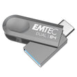 EAN 3126170182579 - Emtec D280 Dual unidad flash USB 64 GB USB Type-A / USB Type-C 3.2 Gen 1 (3.1 Gen 1) Plata imagen 1