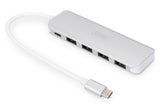 EAN 4016032455653 - Digitus DA-70242-1 hub de interfaz USB 3.2 Gen 1 (3.1 Gen 1) Type-C 5000 Mbit/s Plata imagen 1