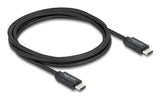 Delock Koaxiales Usb 40 Gbps Cable Usb Pd 3.1 240 W 2 M