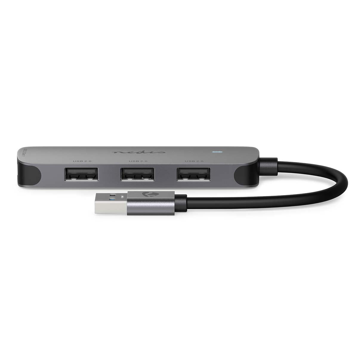 Nedis Ccgb61210gy01 Hub De Interfaz Usb 3.2 Gen 1 [3.1 Gen 1] Type-A Gris