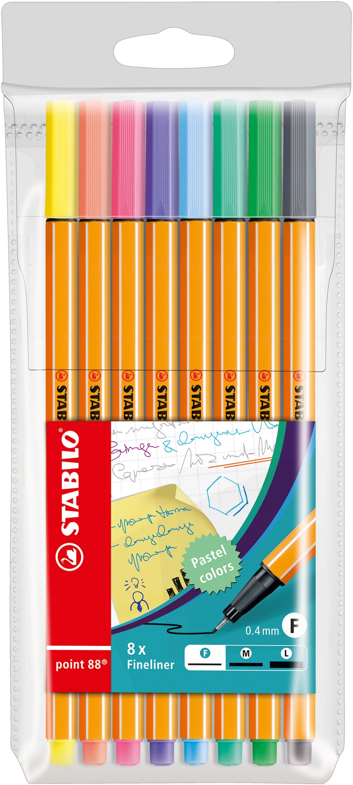 Stabilo Rotuladores Point 88 Estuche 8 C/Surtidos Pastel