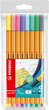 Stabilo Rotuladores Point 88 Estuche 8 C/Surtidos Pastel