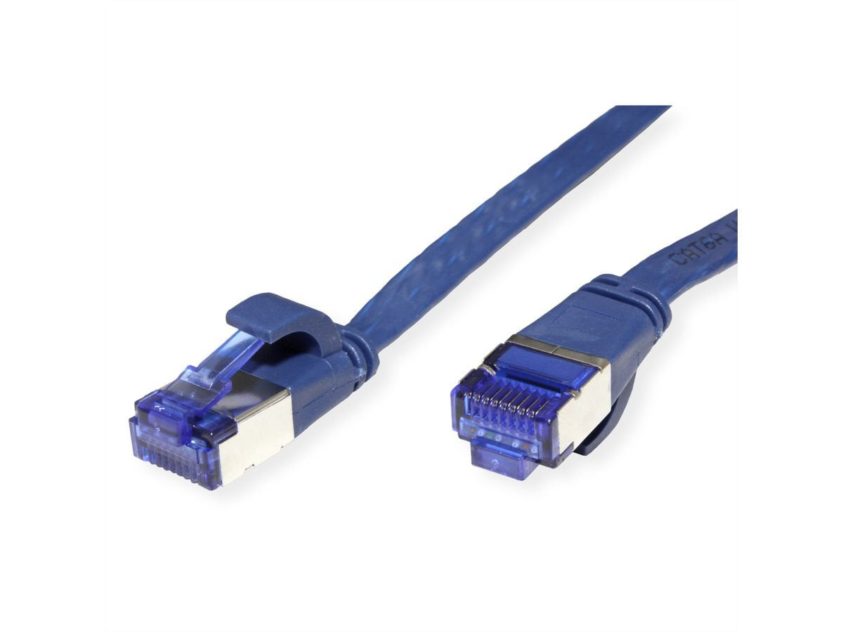 Value Cable De Red Cat.6a (Class Ea) Ftp, Extra-Flach, Blau, 2 M