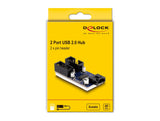 Delock 61100 Hub Usb 2.0 Base Conexiones Macho De 2 Puertos