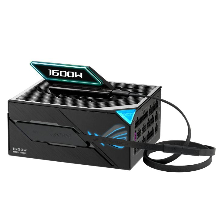Asus Rog Thor 1600w Titanium Iii Evo (Rog Equalizer) (Negro, 2x 12 Pin High Power Gpu, 4x Pcie, Gestión De Cables, 1600 Watt) 90ye00vb-B0na00