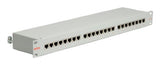 Roline 48,26cm 19zoll-Patchpanel 1 He 24 Ports Kat.5e Class D Grau