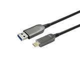 Usb-A To Usb-C M/M Optic - Fiber Cable 20m - Warranty: 144m