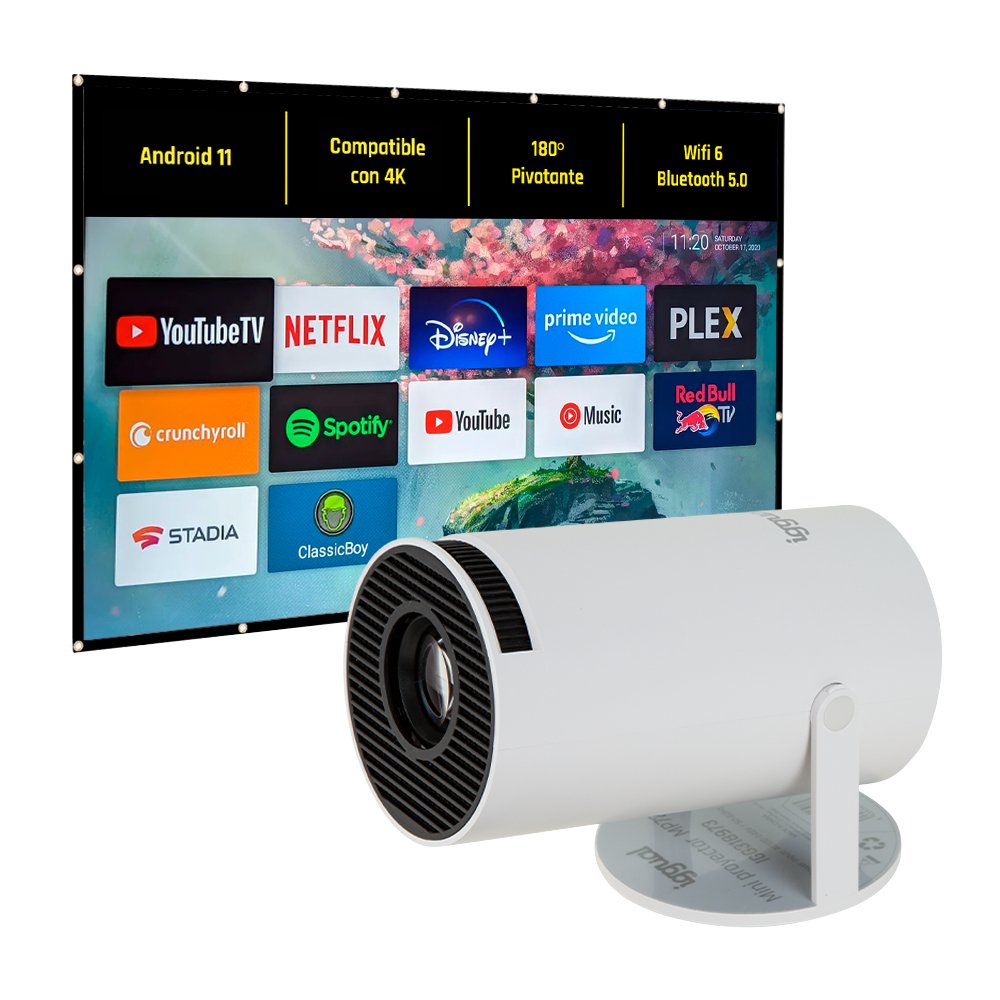 Mini Proyector Iggual Pack Bundle  + Pantalla
