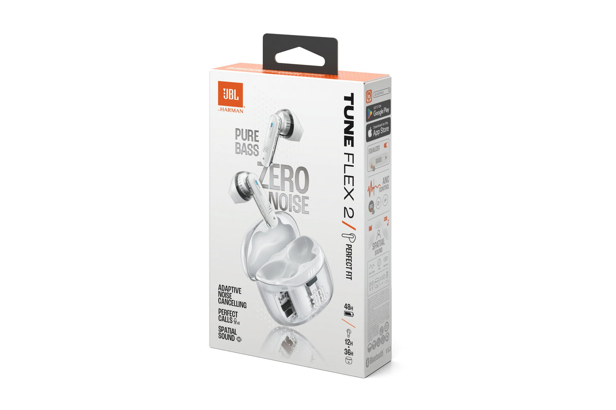 Jbl Tune Flex 2 Ghost Edition Tws Bluetooth Wireless In-Ear Earphone Ghost White Eu