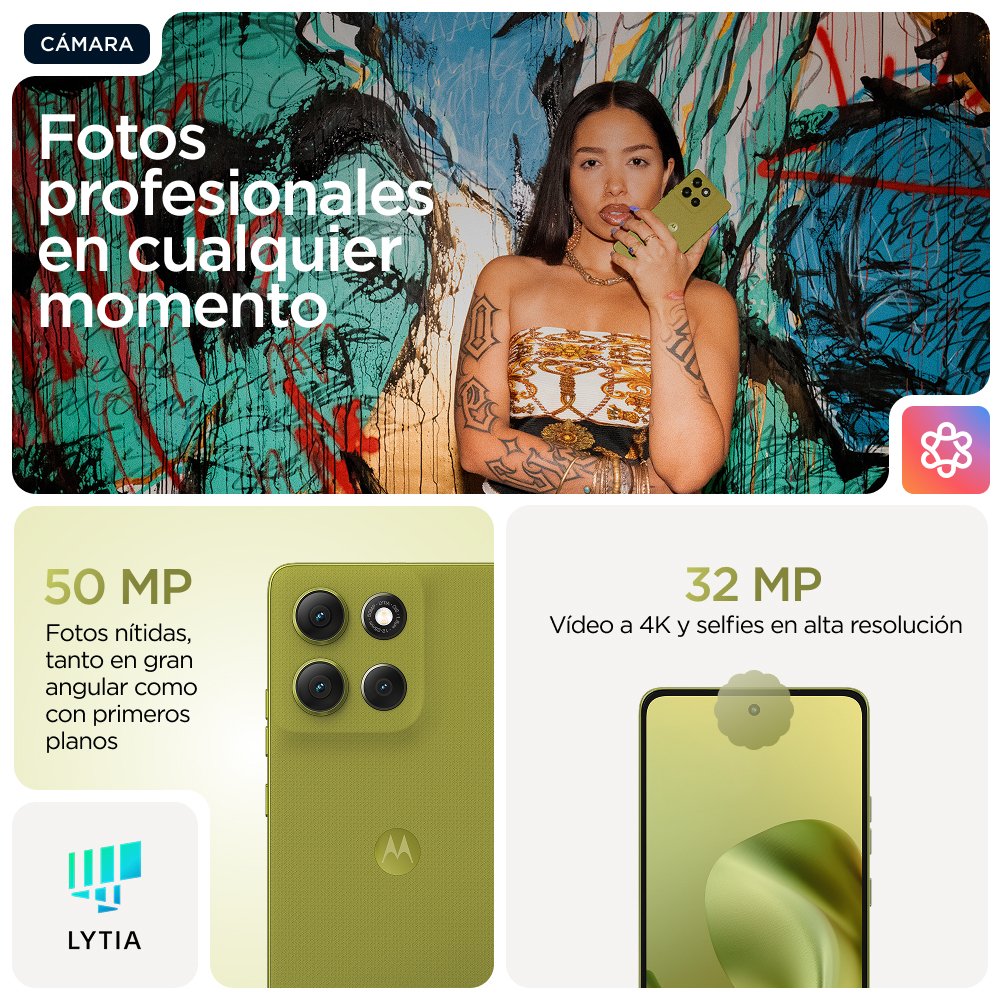 Smartphone Motorola Moto G86 5g 12/256 Gb Pantone Golden Cypress (Verde)