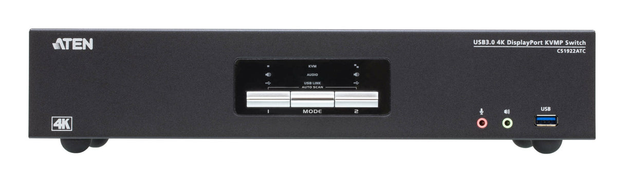 Aten Cs1922atc 2-Port Usb 3.0 4k Displayport Kvm Switch Fr Atc