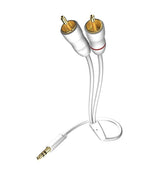 EAN 4001985501342 - Inakustik 0031000075 cable de audio 0,75 m 3,5mm 2 x RCA Blanco imagen 1