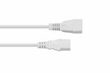 Kabelmeister Cable Alargador Iec C14 An C13 Blanco 0,5m
