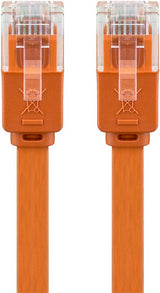 Latiguillo Cat 6, U-Utp,  1.50 M, Naranja, Plano Cu-Pvc