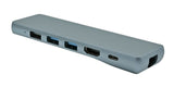 Proxtend Usbc-Multi8-001 Base Para Portátil Y Replicador De Puertos Usb 3.2 Gen 1 (3.1 Gen 1) Type-C Gris