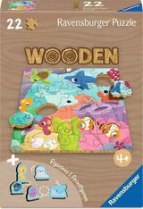 Ravensburger Wooden Puzzles Kids - Colors Of The Sea 22 Parts 12004081