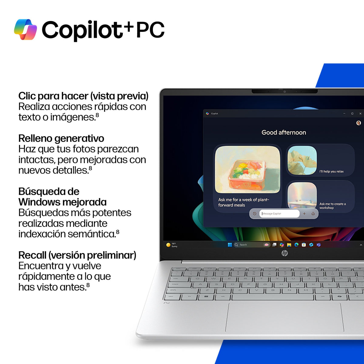 EAN 0199896514293 - HP OmniBook 3 Laptop Next Gen AI 16-bs0012ns Copilot+ PC Intel Core Ultra 7 Portátil 40,6 cm (16") 2K 24  imagen 8