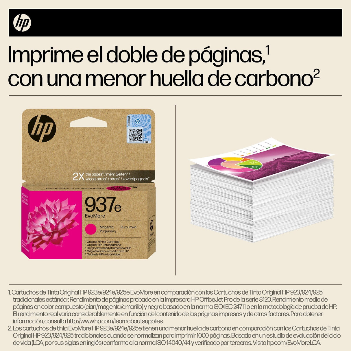 Hp 937e Magenta Cartucho De Tinta Original - 4s6w7ne