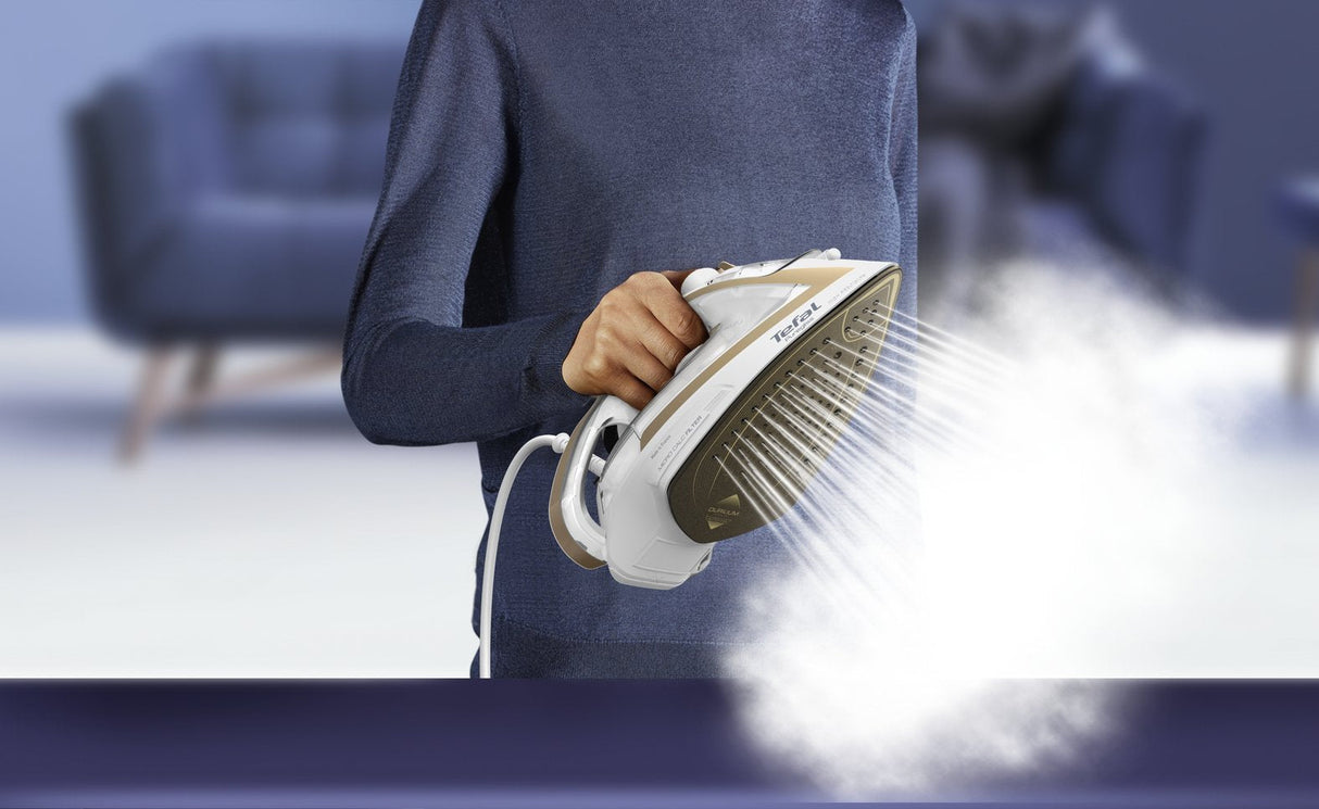 EAN 3121040086469 - Tefal Puregliss FV8042 Plancha vapor-seco Durilium AirGlide Autoclean soleplate 3000 W Bronce, Blanco imagen 5