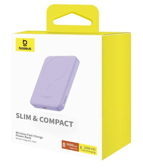EAN 6932172636203 - Baseus P10022107513-00 batería externa 5000 mAh Cargador inalámbrico Púrpura imagen 4