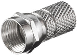Twist-On F-Plug Connector 7.3 Mm - Zinc-Nickel