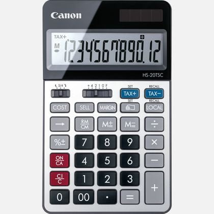 Calculadora Canon Hs-20tsc  Financiera Negro, Plata