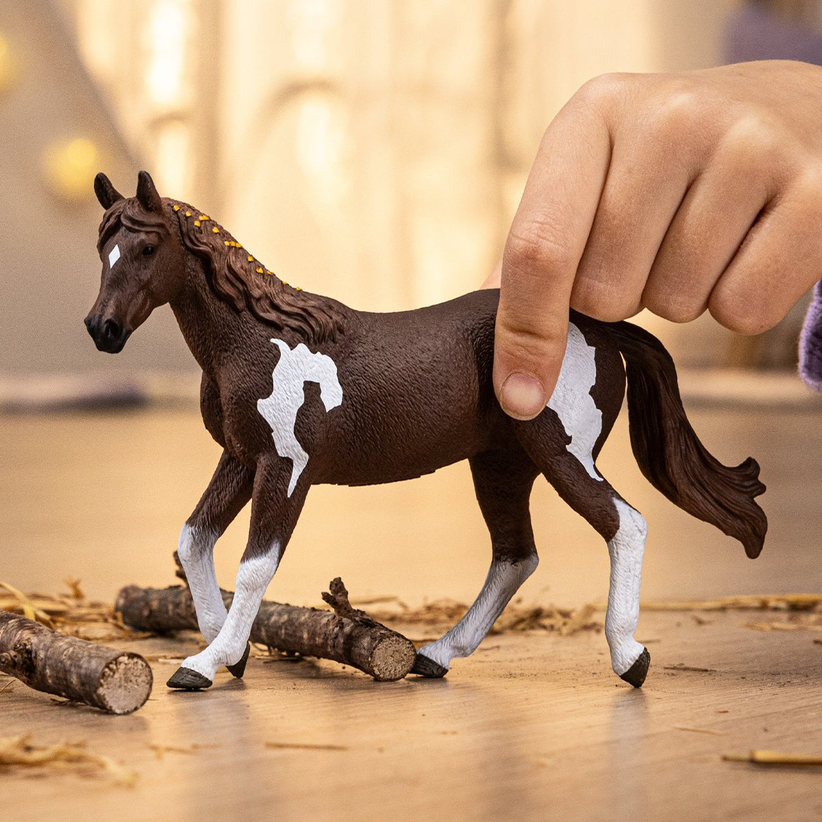 Figura Yegua Schleich Horse Club Paint Horse, De Juguete Marrón 14901