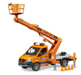 Bruder Mercedes Benz Sprinter Plataforma De Trabajo, Modelo De Vehículo (Incl. Módulo De Luz + Sonido)