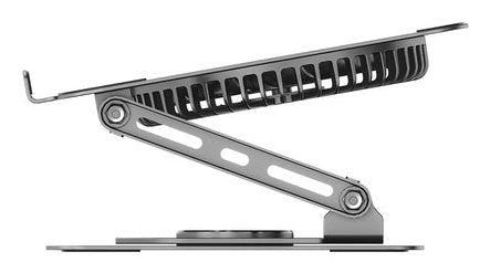 Unitek Ot1098agy01 Adjustable Laptop Stand With Detachable Cooling Fan Silver