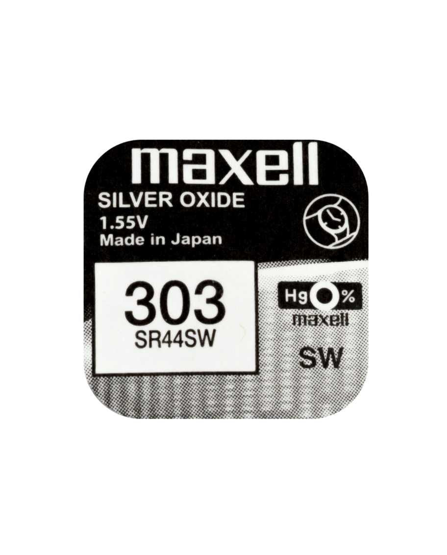 Maxell Pila Oxido Plata (303) Sr44sw Blister*1 Eu 0% Mercurio