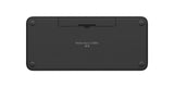 Teclado Danés Logitech Pebble Keys 2 K380s Rf Wireless + Bluetooth Qwerty , Finlandés, Noruego, Sueco Grafito