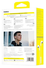 EAN 6932172682989 - Baseus Encok HZ19 Auriculares Alámbrico Dentro de oído Llamadas/Música Blanco imagen 7