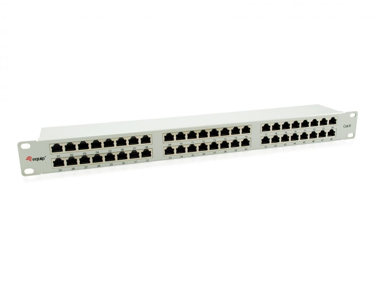 Equip Patchpanel 48x Rj45 Cat6 19" 1he Gris