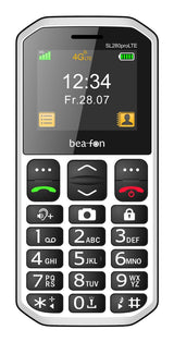 Beafon Sl280pro Lte - 4g, Plateado Line, Móvil Con Teclas Grandes, Negro-Blanco