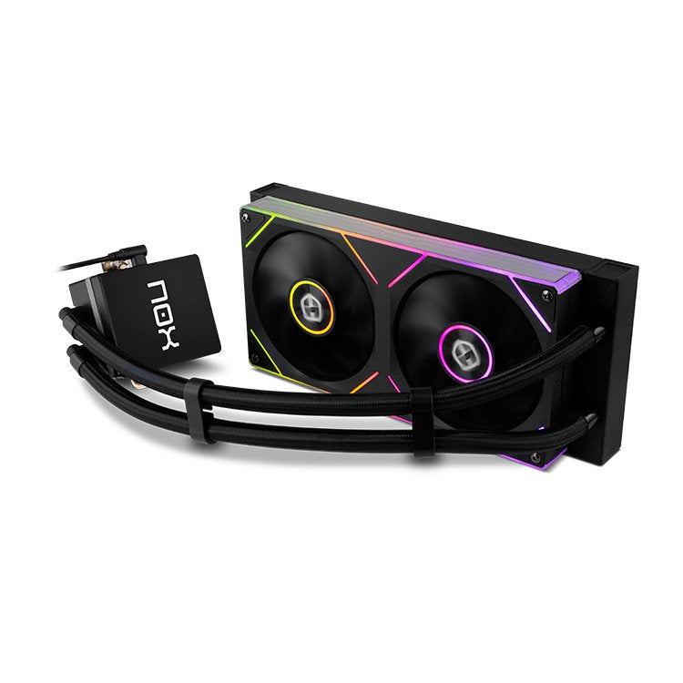 Refrigeracion Liquida Cpu Nox Hummer M-240 240mm Lcd Magnetico Argb Negro