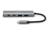 EAN 4016032485766 - Digitus DA-70245 hub de interfaz USB 3.2 Gen 1 (3.1 Gen 1) Type-C 10000 Mbit/s Gris imagen 4