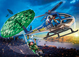 Playmobil - 70569 - Policía Helicóptero Y Paracaidista De La Policía
