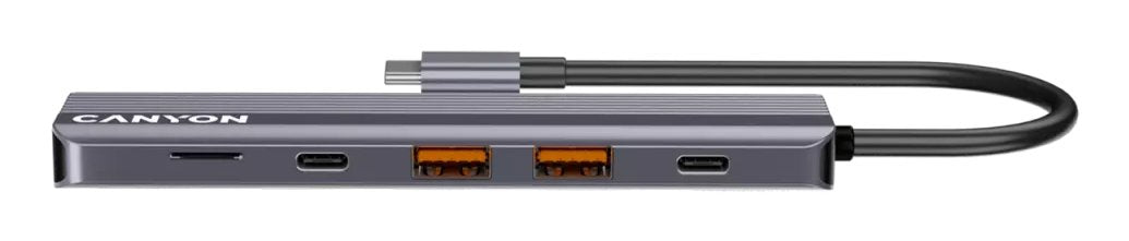 Canyon Usb-6-In1 Hub Usb-C > Hdmi 2xusb-A Sd 1xusb-C 100w Retail