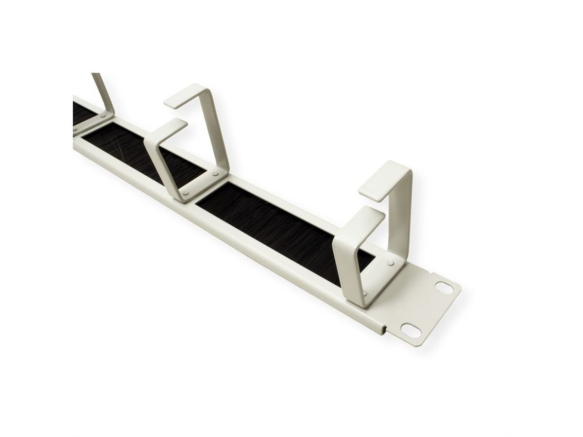 Roline 48,26cm 19pulgadas Placa Frontal 4 Ösen Tipo G Kabeldurchfuhrung Burste Ral 7035 Gris Claro