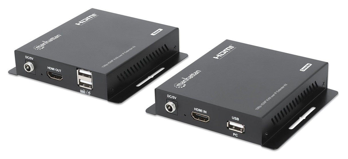 Manhattan 1080p Hdmi Kvm Over Ip Extender Set 1 Bis Zu 120m