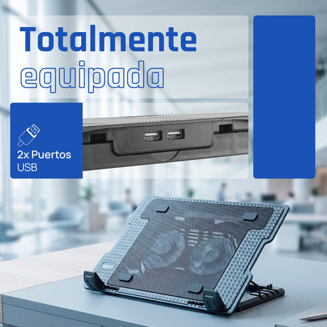 EAN 8435364319369 - iggual RP2V17A Soporte para ordenador portátil Negro 43,2 cm (17") imagen 6