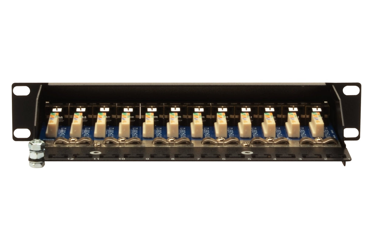 Patch Panel Digitus Cat5e 12port 1u Blindado, Negro, 10 ''
