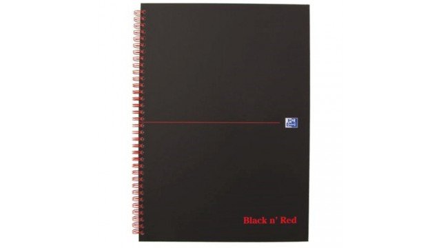 Oxford Negro N' Rojo - Cuaderno - Drahtkammgebunden - A4 (210 X 297 Mm)