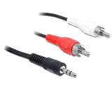 Delock Cable Audio 3,5 Mm Klinkenmacho > 2 X Cinch Macho 10 M