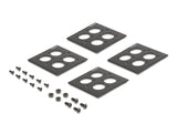 Delock 88195 Patchpanel Tipo-D De 19" Con 4 Placas Tipo-D De 86 X 86 Mm Y 4 Puertos 2u Negras