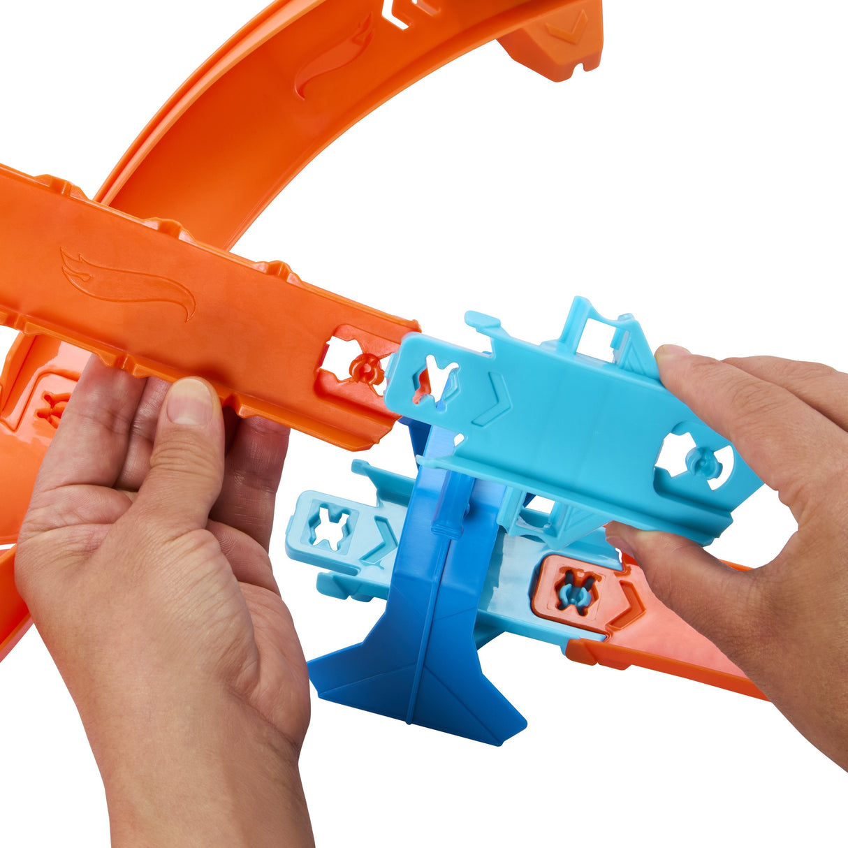 Conjunto De Velocidad De Salto Para El Creador De La Pista De Ruedas Hot Wheels Con Automóvil De Juguete Y Acelerador Motorizado Jdb49