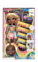 EAN 0035051526797 - Rainbow High Hair Chalk & Style Doll- Meline (Gold) imagen 14